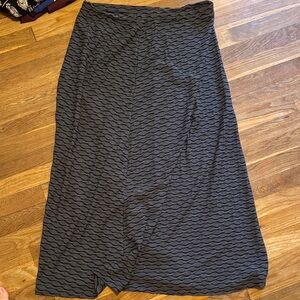 Zac & Rachel Black Textured Maxi Skirt
